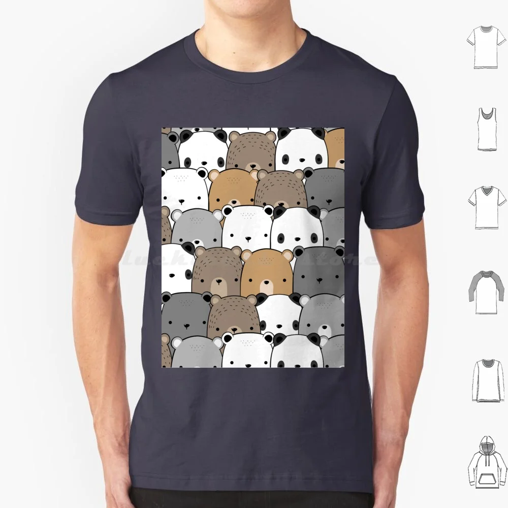 T-shirt en coton esthétique et mignon avec motif Panda, pour hommes et femmes, impression DIY, partage, requins, feuille, brillance, spectacle, Shrek, signifiant, loutres