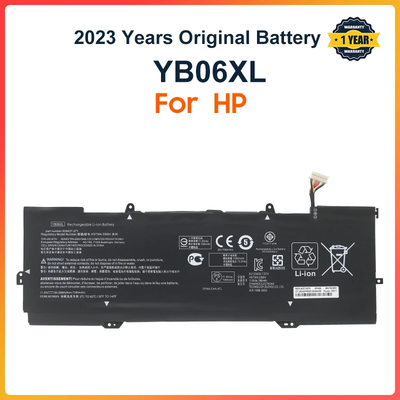 

YB06XL Battery For HP Spectre X360 15-CH002TX CH013TX CH070NZ CH034NG CH030NZ HSTNN-DB8H DB8V TPN-Q200 928427-271