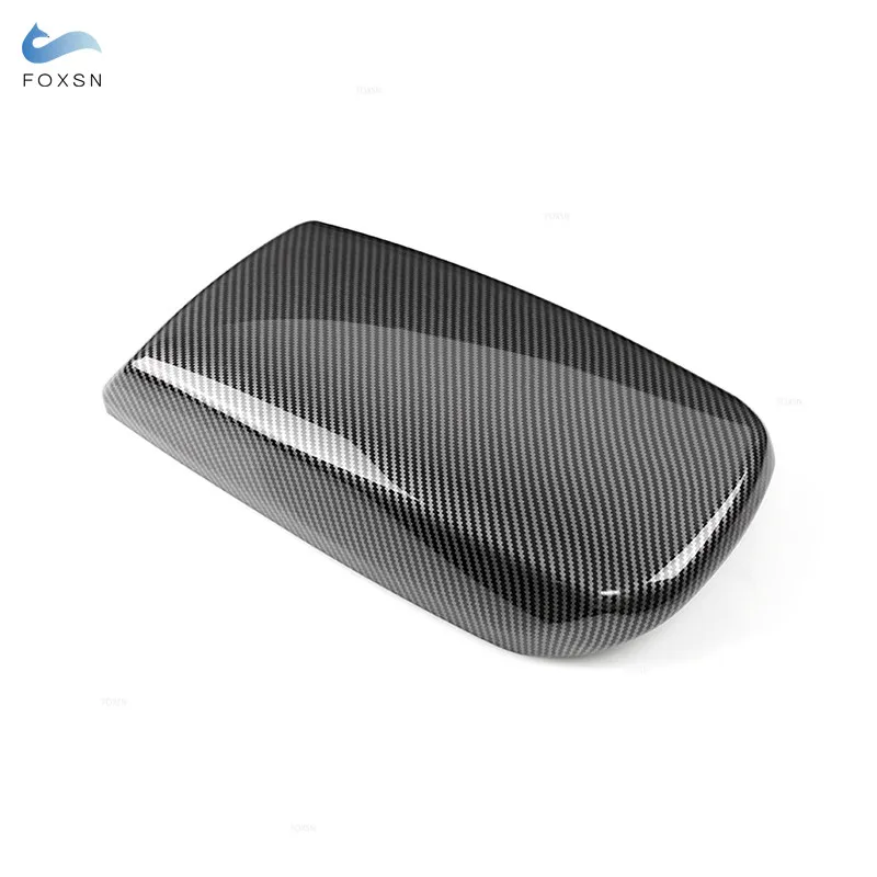 Car-styling ABS Carbon Fiber Texture Center Control Armrest Storage Box Cover Trim For BMW X3 X4 F25 F26 2011 - 2015 2016 2017