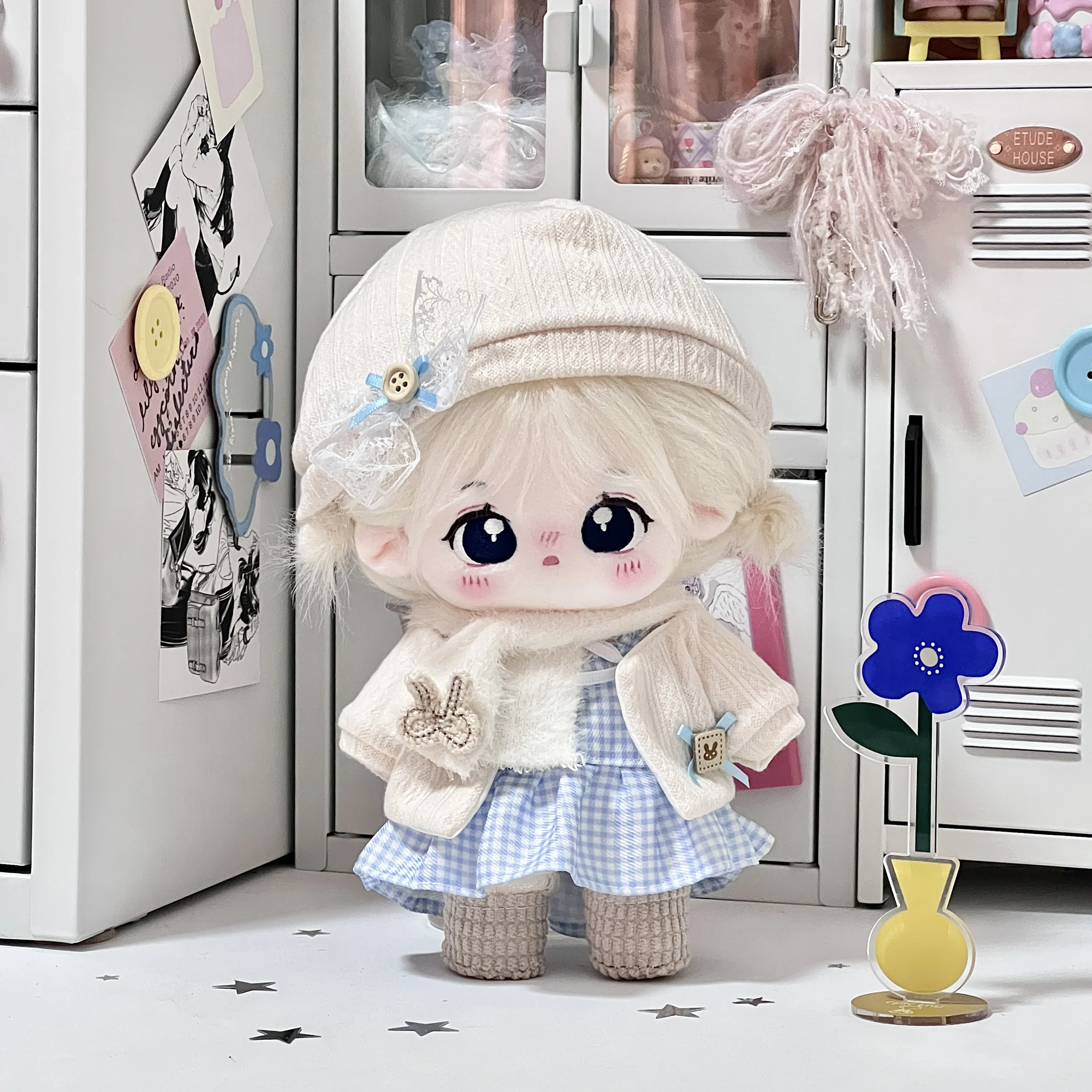 

Snow Jade Rabbit 20cm Cotton Doll Dress For Women With No Attribute Cotton Change Clothes Winter New Cute Doll Clothes No Doll