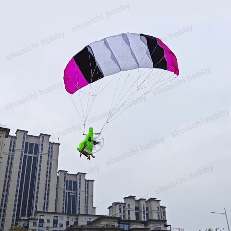 1104 Brushless Motor 12A ESC RC Paraglider Kit  81cm Wingspan Nylon Canopy Powered Flying Model PNP Version for Outdoor Activity