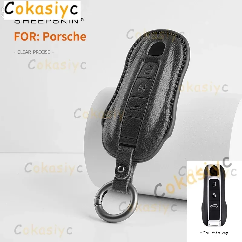Étui à clés de voiture adapté à la Porsche Panamera Spyder Carrera Macan Cayman Cayenne 971 981 970 911 9YA Macan Boxster, accessoires