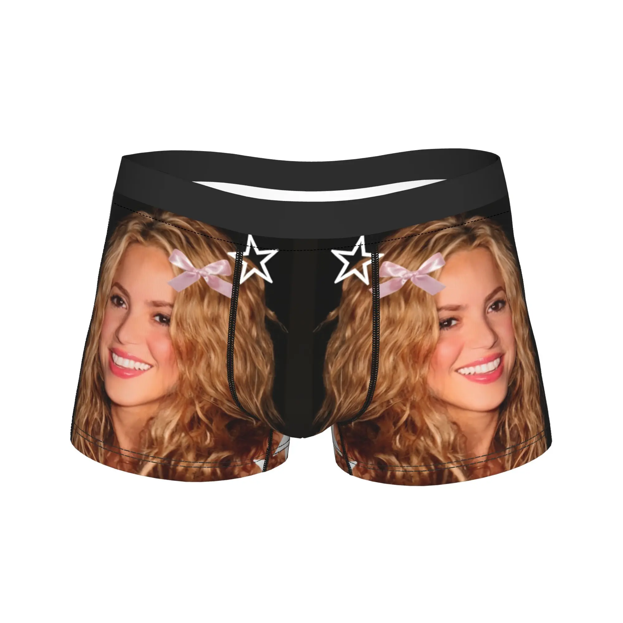 Shakira Colombian Singer Men's Underwear  Boxer Briefs Shorts Panties Humor Breathable Underpants for Homme S-XXL