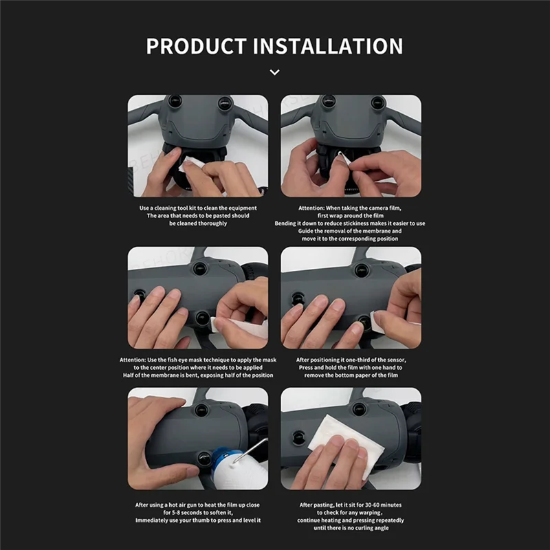 ABGN لـ Mavic 4 Pro Nano طبقة رقيقة واقية مسدس حراري مقاوم للغبار والخدش طبقة مقسى لطائرة Mavic 4 Pro بدون طيار