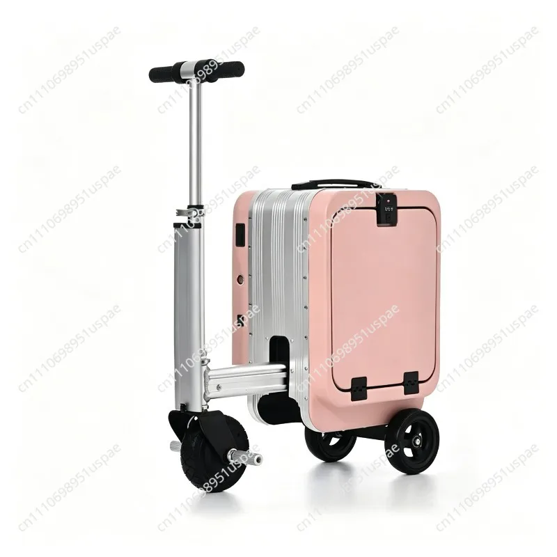 20 Inch Rideable Electric Luggage Scooter with Seat Portable Carry On Suitcase for Travel Business 1 pcs