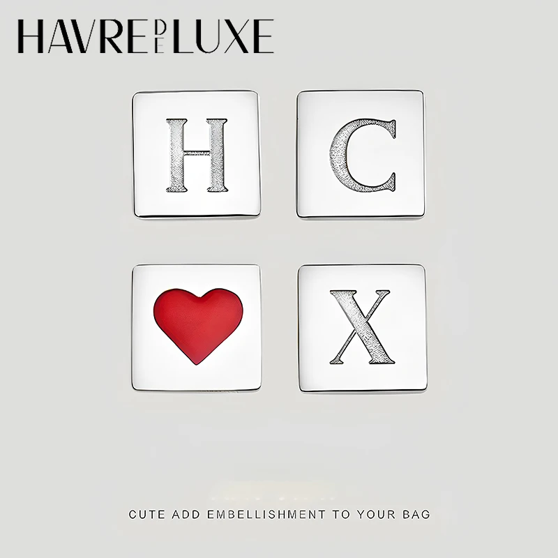 Letter Decoration Buckle For Handmade Fashion Durable High-end Gift Diy Metal Decorative Bag Modification Bag Accessories
