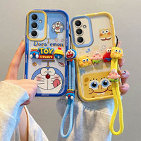 Cute 3D Kuromi Pochacco Cartoon Phone Case for Samsung Galaxy A16 A15 A14 A12 A02S A03S A04e A05S A06 Toy Hand Strap Soft Cover