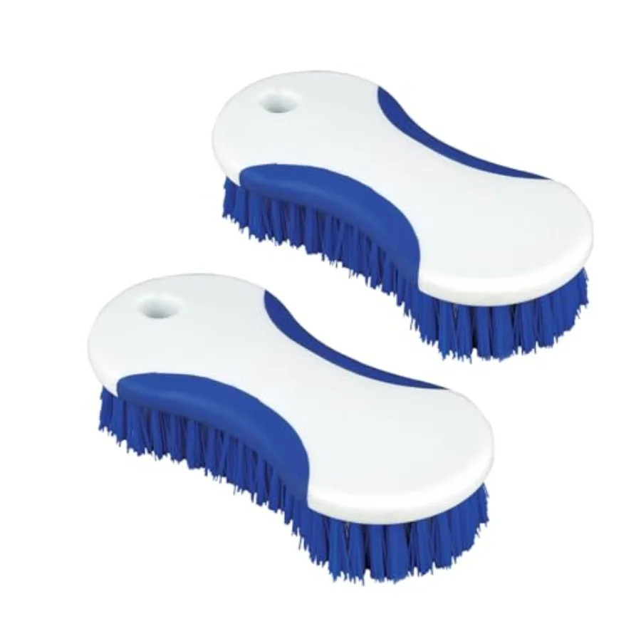 2 Pack Multi Purpose Heavy Duty Scrub Brush, Deep Clean Brush for Tile Floors and Walls, Shower Doors, Tubs