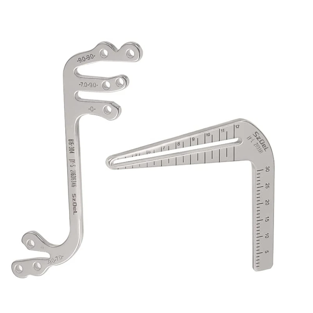 Dental Implant Guide Oral Planting Locator Drilling Positioning Ruler Positioning Guide Angle Ruler Autoclavable Implant Tools