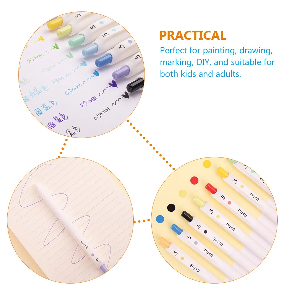 10Pcs Professional Multi-Function Writing Pen Delicate Marking Pen for Christmas Gift and DIY Projects Convenient Students Pens