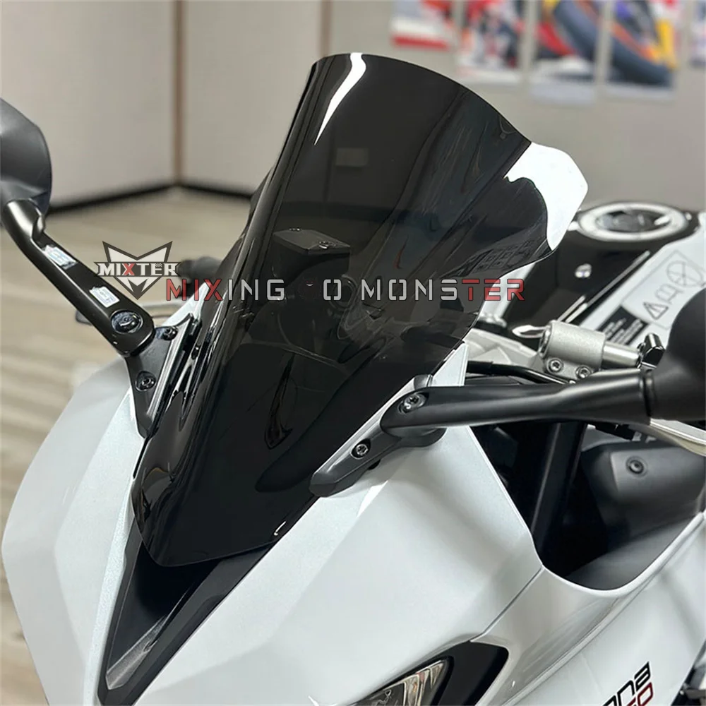 يناسب انتصار دايتونا 660 DAYTONA660 2024 2025 اكسسوارات الدراجات النارية الزجاج الأمامي هدية الزجاج الأمامي منحرف الرياح قناع