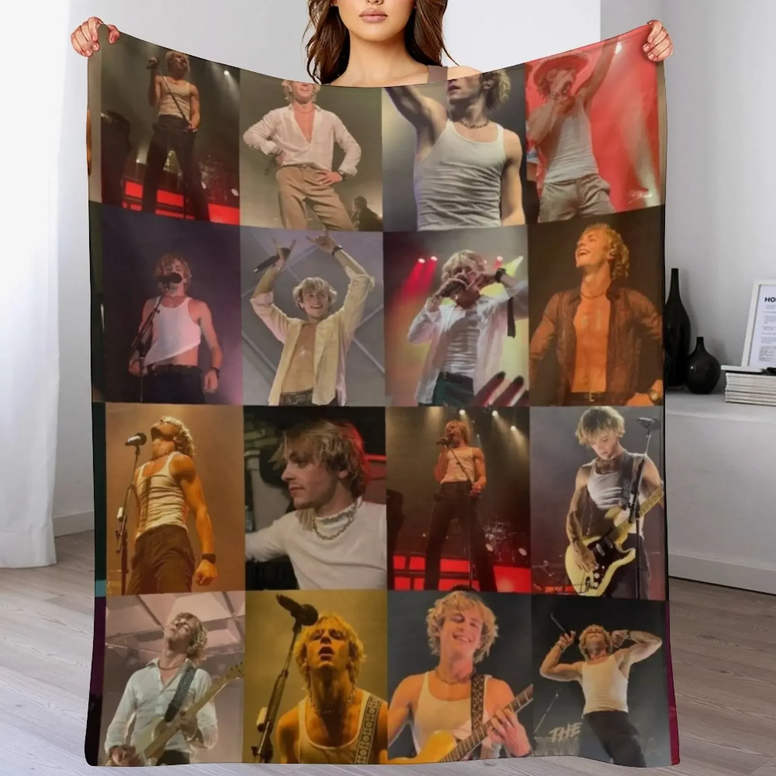 

Ross Lynch Throw Blanket Sofa funny gift Giant Sofa Furrys Blankets