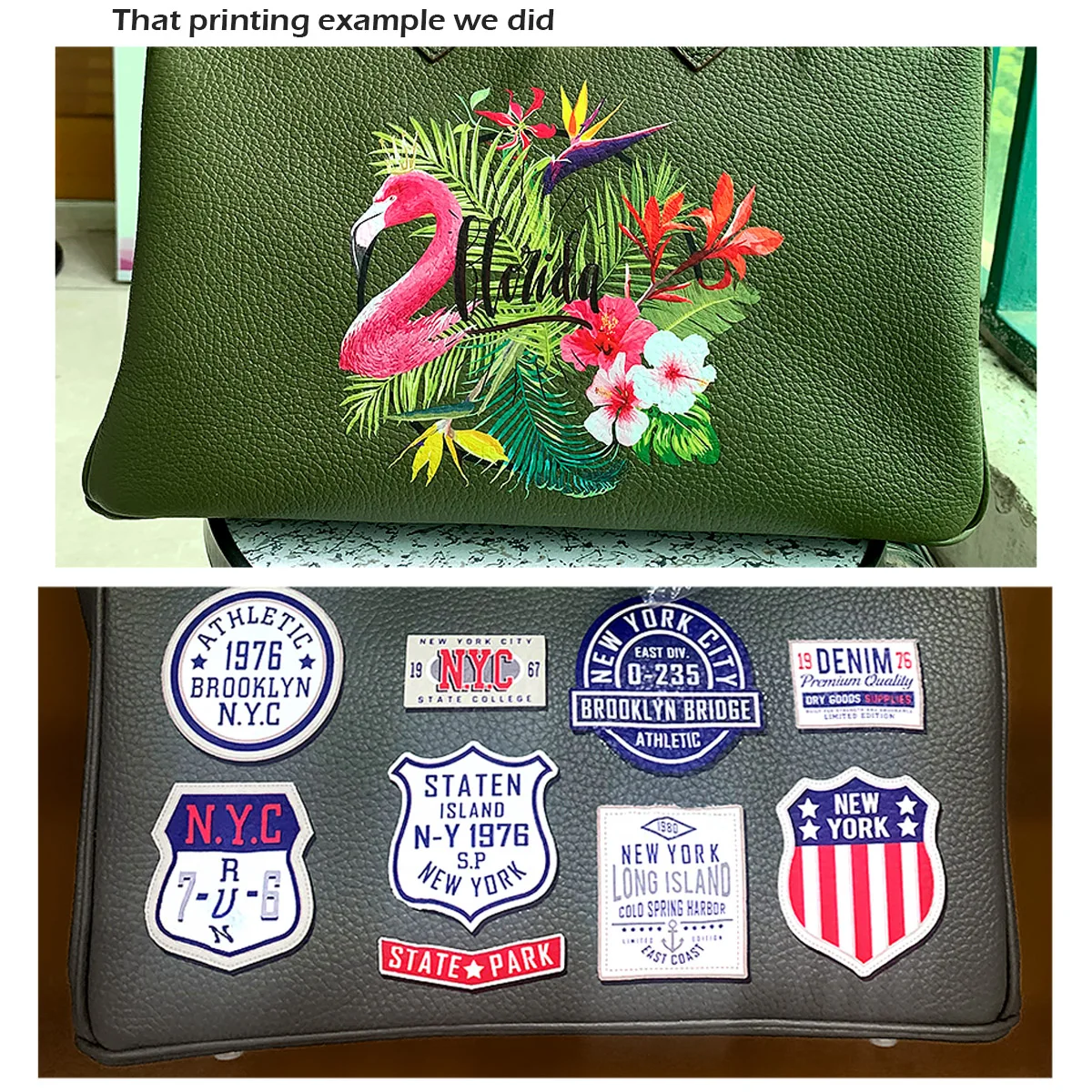 Printed Customize Art Three blooming flowers Bags Ladies purses and handbags Messenger Clutch Totes Real Cowskin Leather Fashion