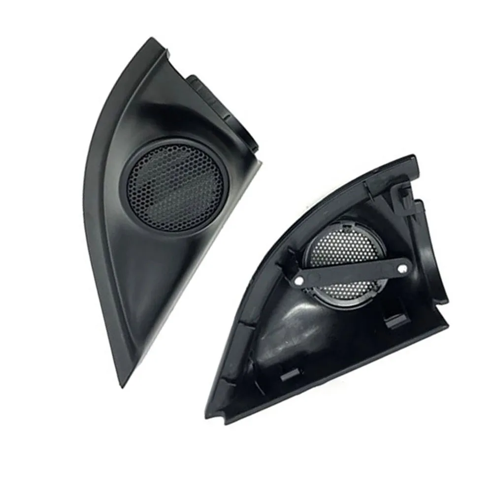 Factory Original Easy Install 2pcs Interior Triangle Plate Black Bracket Audio Front Tweeter Cover For Honda HRV 13-18 LHD ABS