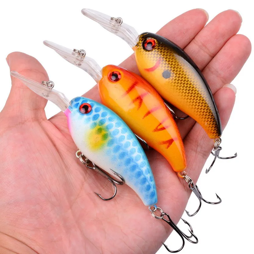 3/5/8 pçs de conjunto de isca de pesca de manivela aleatória tamanho 18cm/1.6g alta qualidade mini natação oscilação biomimética isca artificial