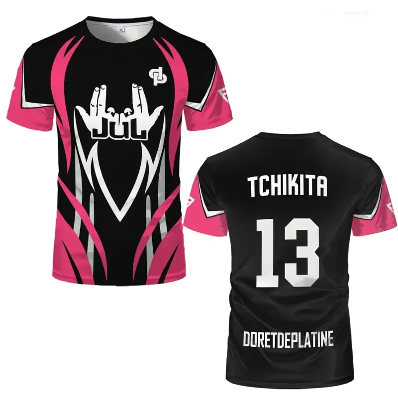 2026 Men 3D Print Football Jersey Quick Dry Breathable Soccer Shirt Short Sleeve Sports T shirt Outdoor Team Parent Child Top