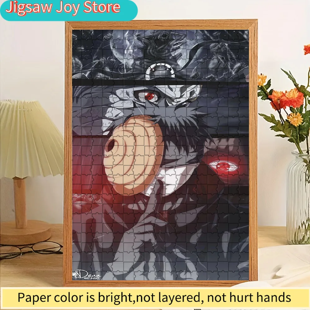 

Anime Naruto Obito Uchiha Masked Character Scene With Sharingan Paper Puzzle, Premium High Definition Vivid Print, Smooth Burr-F