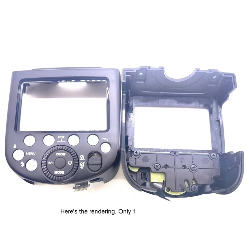 Speedlite Flash Rear Back Cover + Mode Function Selection Button Panel Spare Parts For Godox V1 Wheel Key Board No LCD Screen