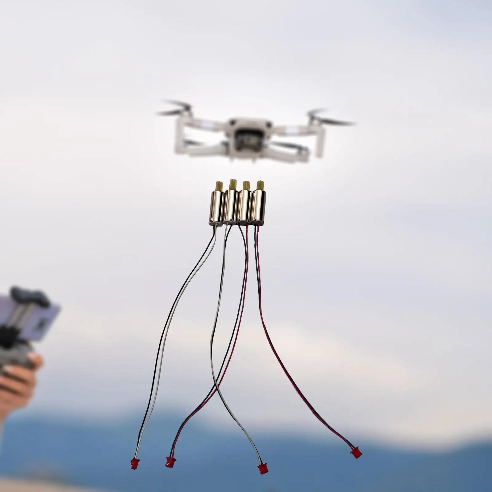 4Pcs RC Drone Motor Components,RC Quadrotor Spare Parts,Engines Motor,Drone Accessories