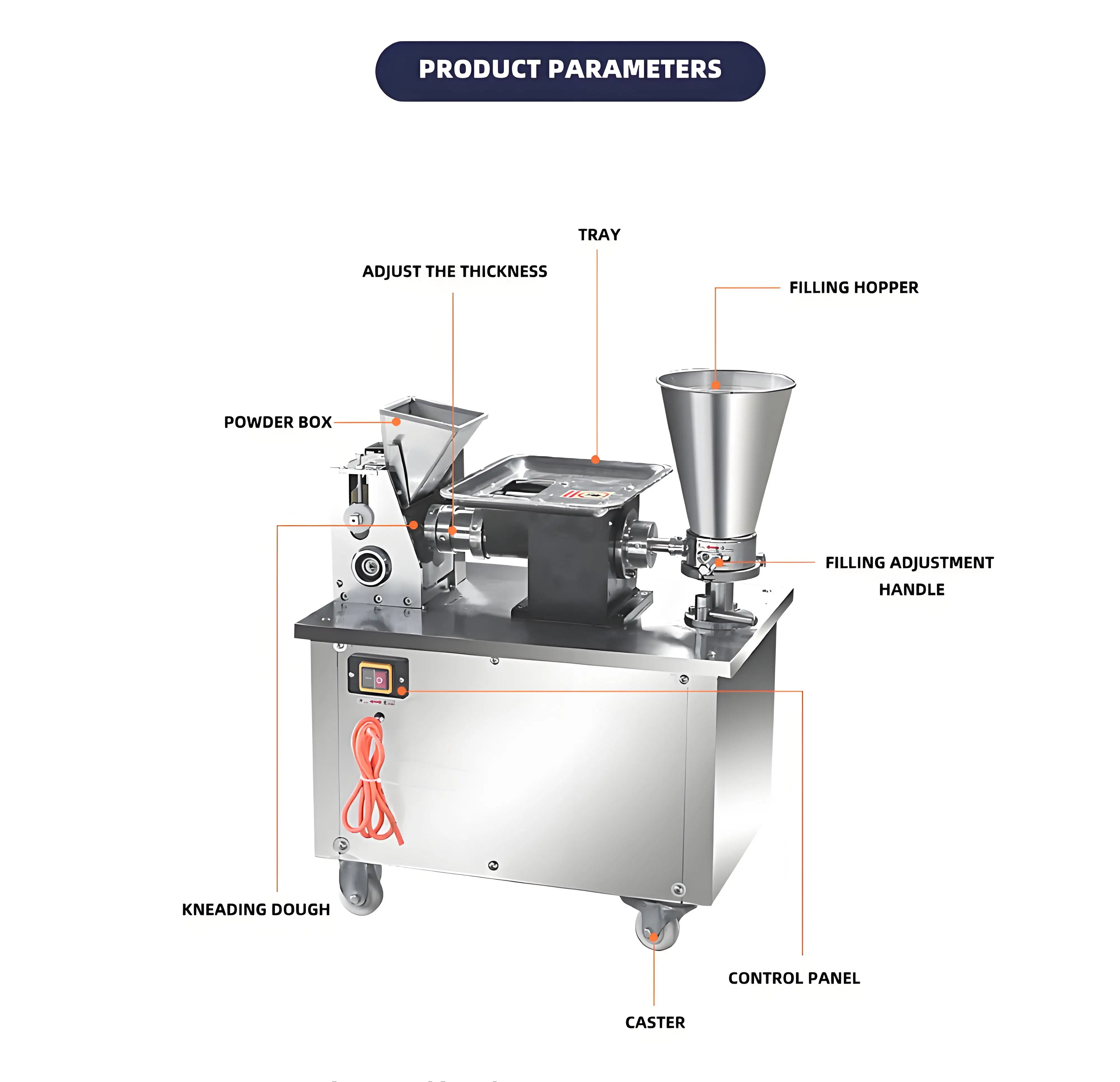 Dumpling Different Shape Molds Forming Samosa Spring Roll Empanada Filling Machine Maker Meat Pie Making Machine