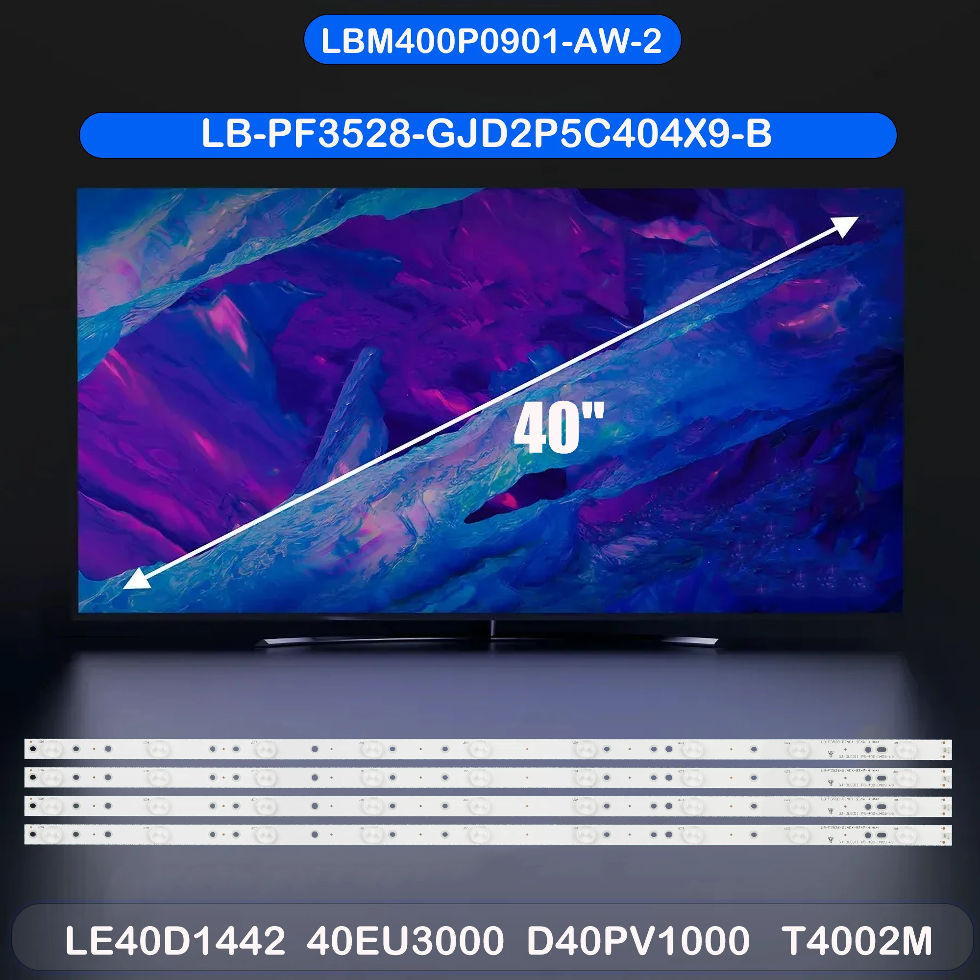 

Лента светодиодной подсветки для 40PFT4309/60 40PFT4509/12 40PFT5300/12 40PFT5501/12 40PFT5501/60 40PFT6550/12 40PUT6400/12 KDL-40R380D