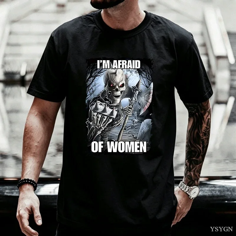 Evil Skeleton T Shirt Meme Funny Sarcastic Ironic Grim Reaper T Shirts Vintage Funny Short Sleeve Tee Cotton Top Casual Clothing