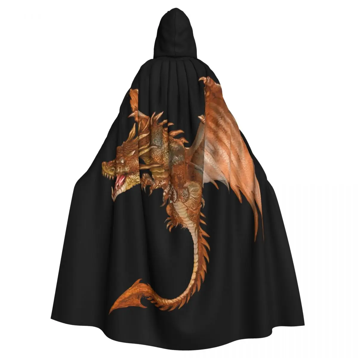 Long Cape Cloak Pterosaur Hooded Cloak Coat Hoodies Elf Purim