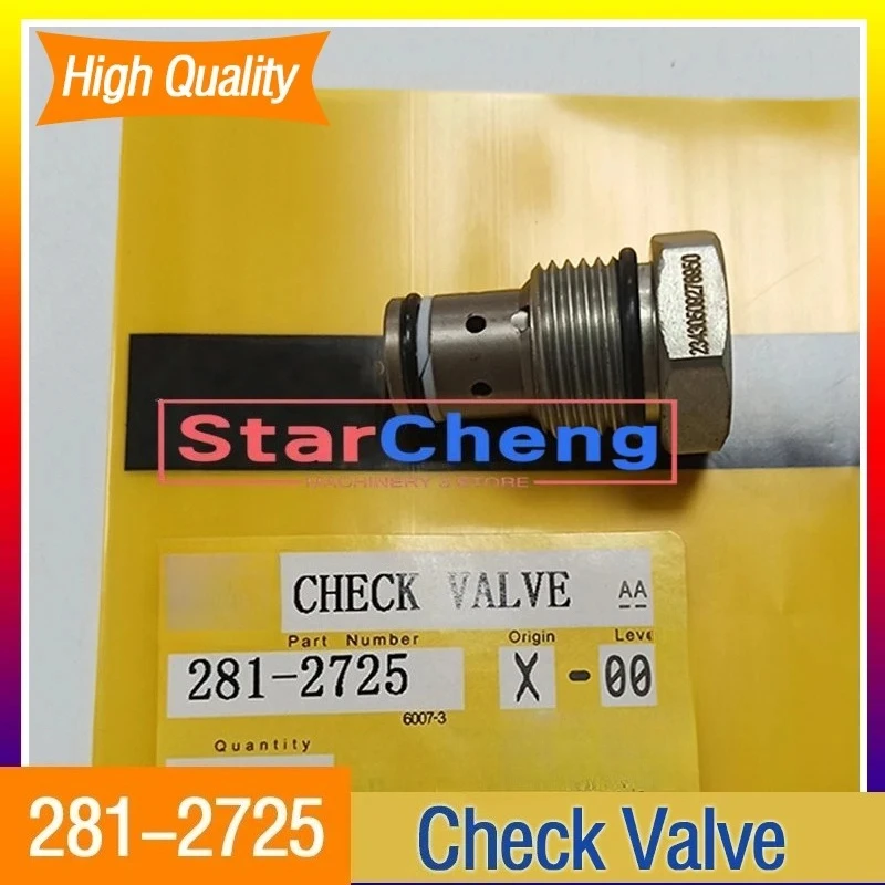 For Excavator Spare Parts 281-2725 Higher Quality Check Valve GP C12 C13 C15 C18 3406E 2812725