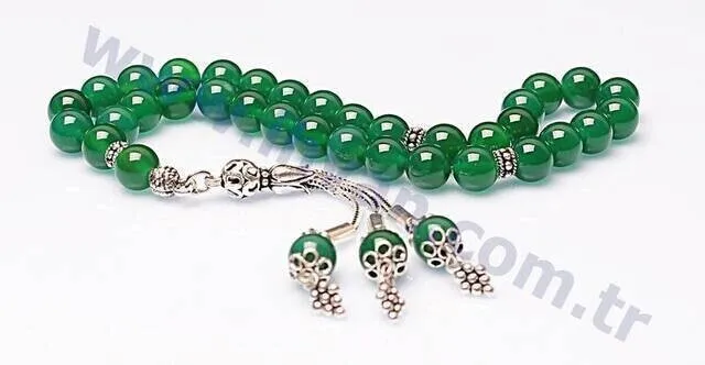 

IQRAH Agate Stone Rosary (925 carat Silver)