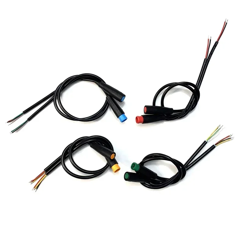 M6/M8 2 3 4 5 6 Pin 20cm E-bike Speed Sensor male to female Extension connector Cable Electric Bicycle Waterproof Ebike Wire