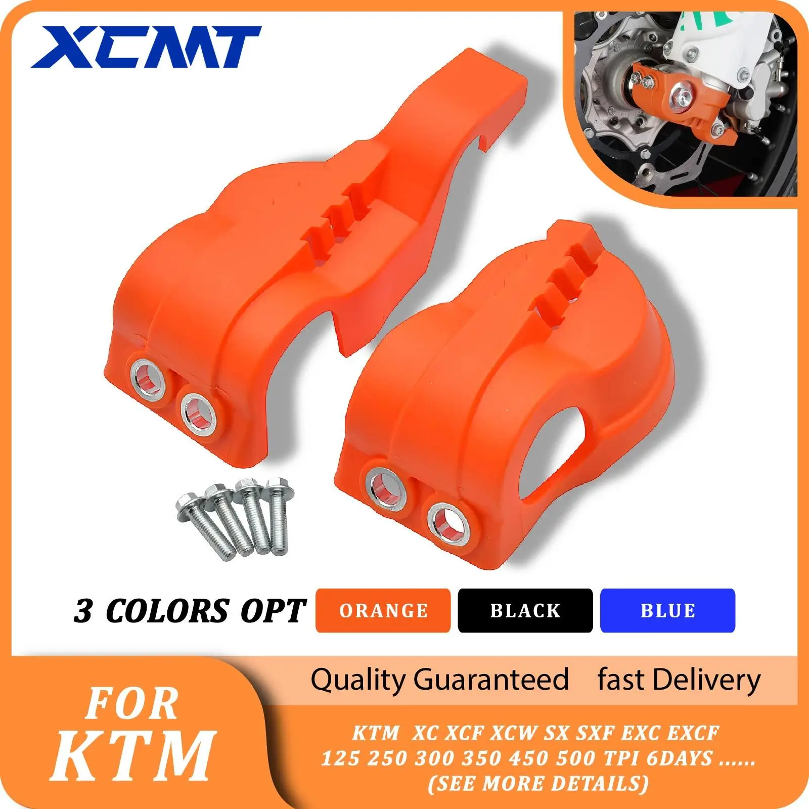 

Motorcycle Fork Bottom Shoe Guard Cover Protector For KTM XC XCF XCW SX SXF EXC EXCF 125 250 300 350 450 500 TPi 6Days 2016-2022