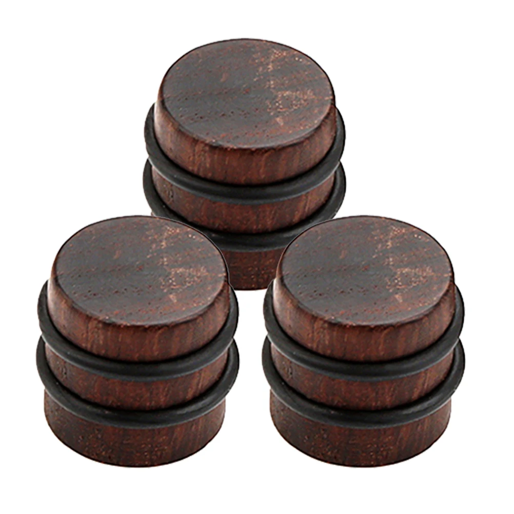 

3 Pcs Guitar Volume Caps Knobs Bass Knob Wood Volume Guitar Parts Control Caps Replacement Parts for Bass Amplifier