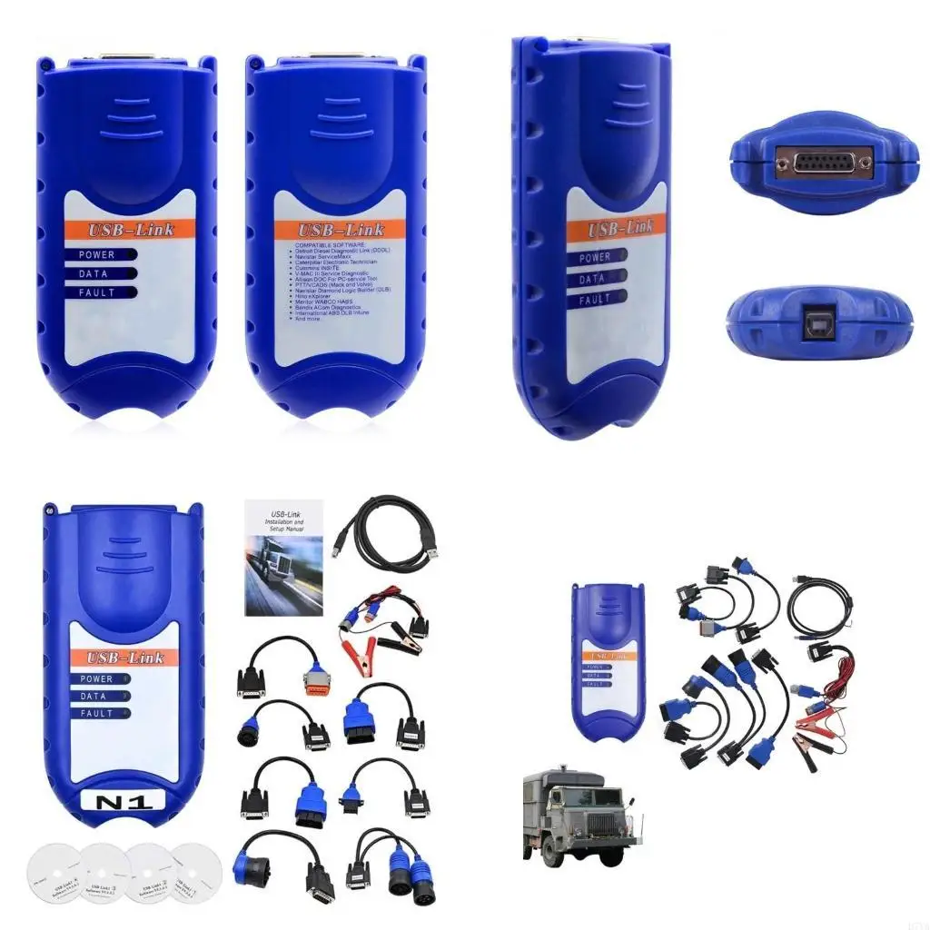 

Диагностические интерфейсы сканера грузовых автомобилей с USB -портом для управления флотом D7ya