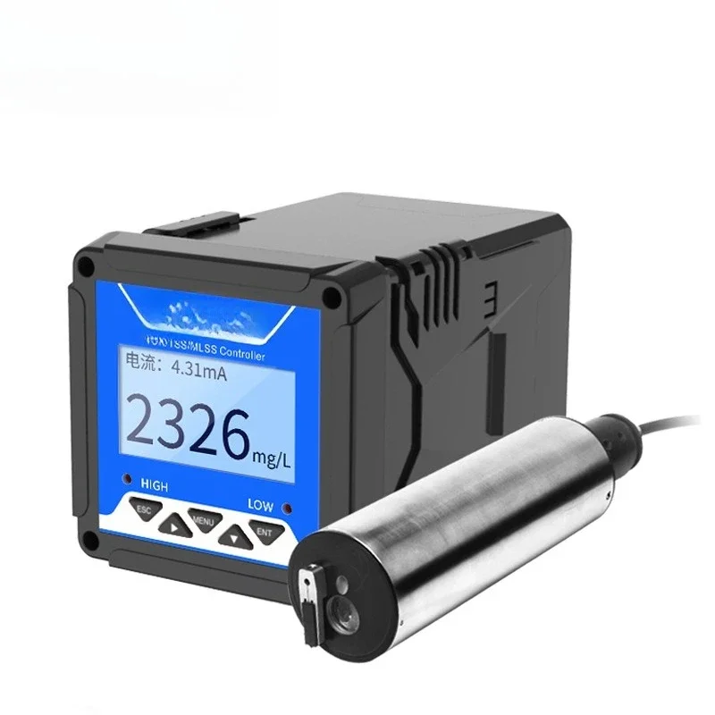 OEMIndustrial Turbidity Meter, Sedimentation Tank Suspension SS Turbidity Sensor MLSS Sludge Concentration Meter, Online Turbidi