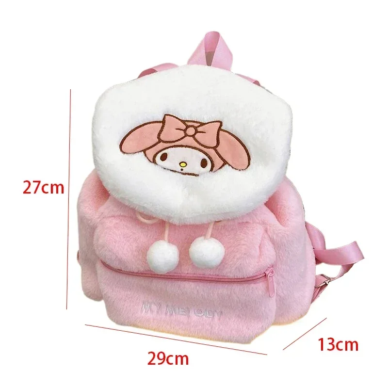 Saniro Kawaii Ransel untuk Wanita Mewah Hello Kitty Melody Tas Sekolah Siswa TK Tas Desainer Tren Fashion