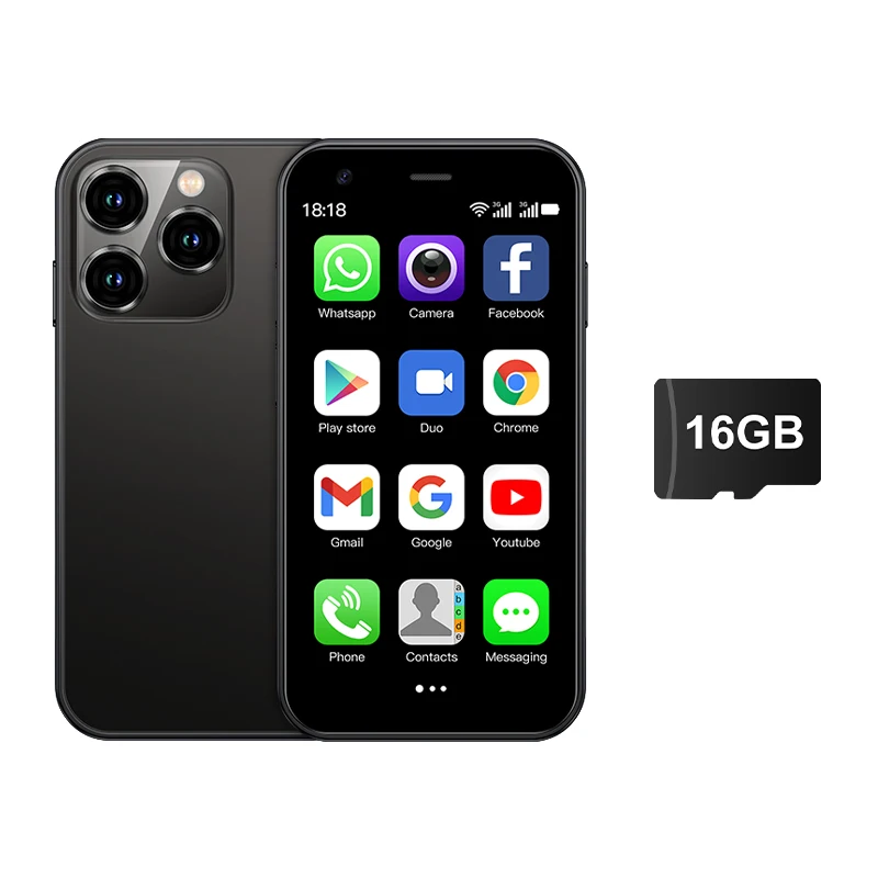 SERVO 15SE Mini Smartphone 3G WCDMA Android Systeem WiFi Hotspot Play Store 3.0 "Display Kleine Palm Smartphones Dual SIM Standby