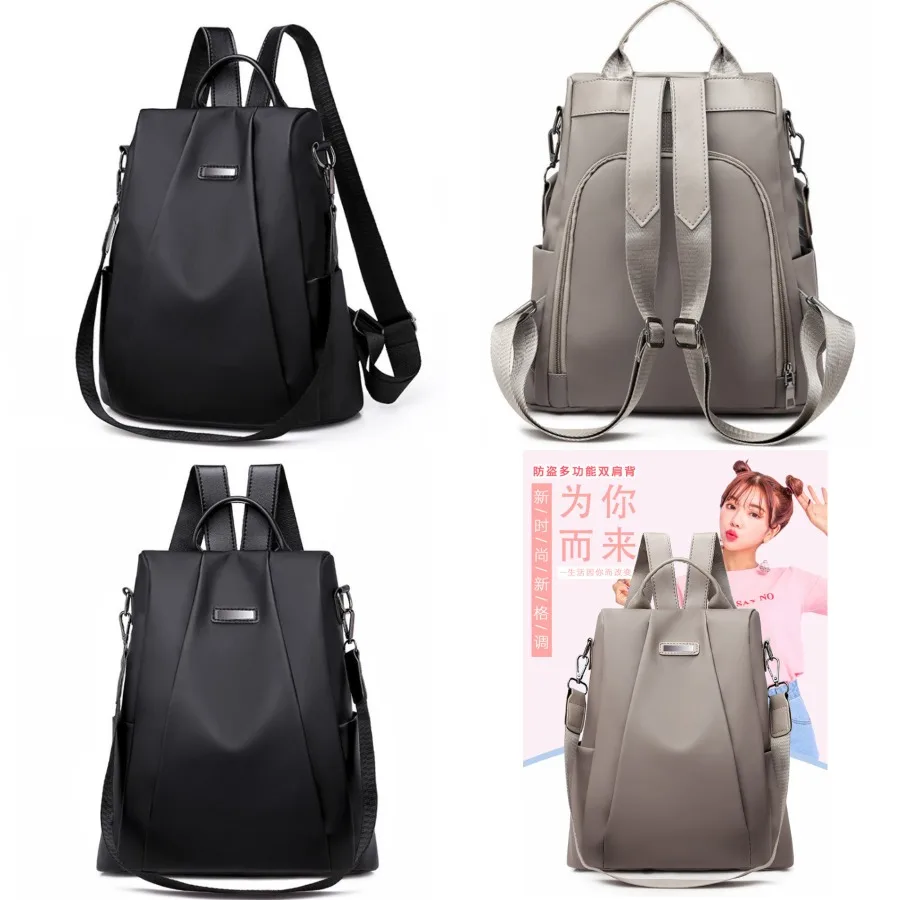 

【New style】Oxford fabric backpack for women Korean fashionable travel backpack all-matching theft-proof canvas schoolbag for co