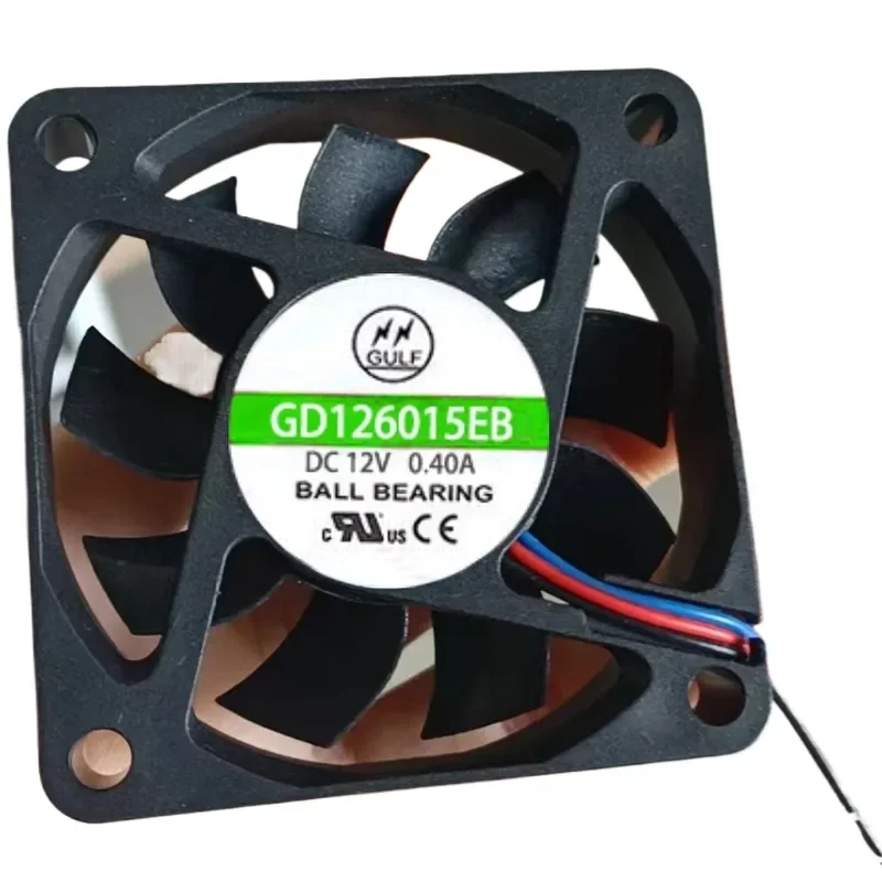 GULF GD126015EB DC 12V 0.40A 60x60x15mm 6cm Cooling Fan for Electronic Devices