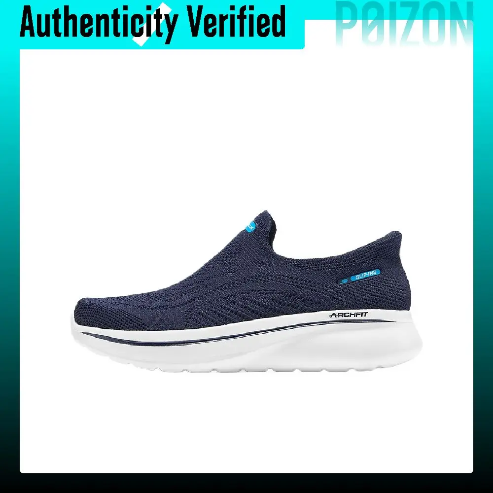 Skechers GO WALK para Hombre, Zapatos Casuales, Azul Marino, 217076-NVY