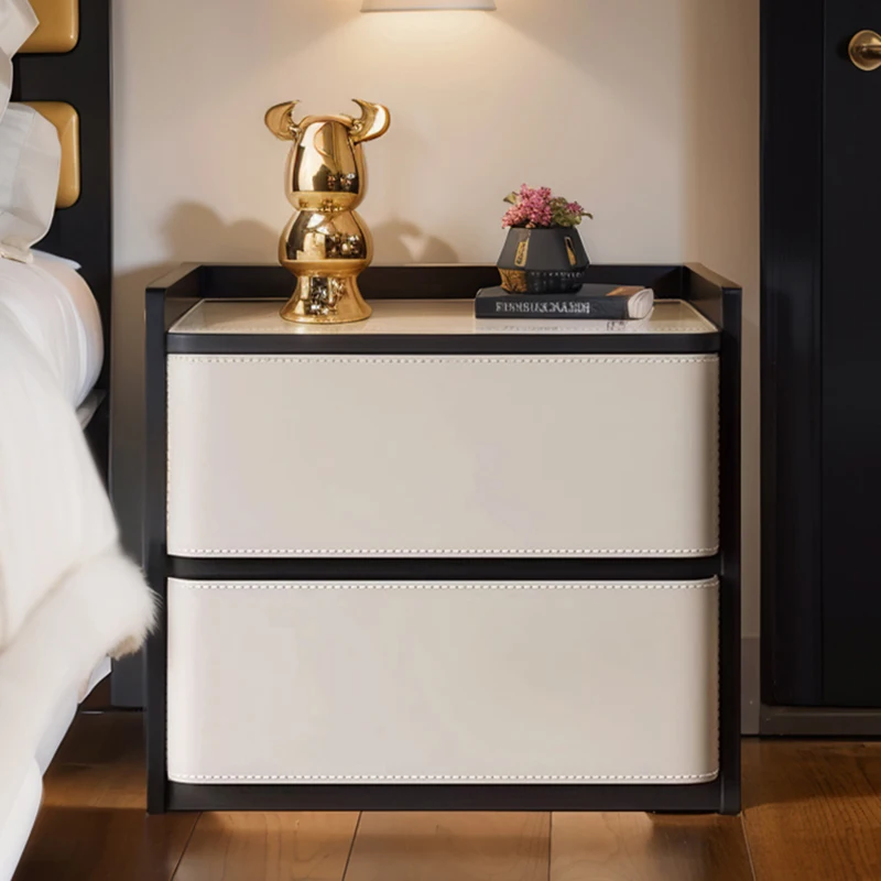 Wooden Nordic Nightstands Luxury Wood Small Modern Drawers Nightstands Smart Mobile Muebles Para Dormitorio Home Furniture