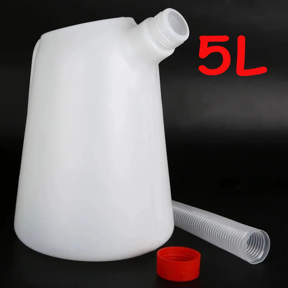 5L Plastic Oil Measuring Jug with Pouring Spout Container Oiler Plastic Oiler Oil Pot For Car Motorcycle
