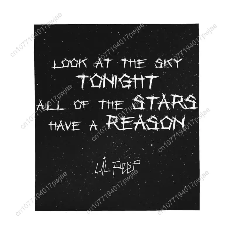 ليل اللمحة ستار كلمات التسوق خلفية النجوم رمي بطانية لينة هيبوالرجينيك الفانيلا جميع المواسم بطانيات مخصصة #2