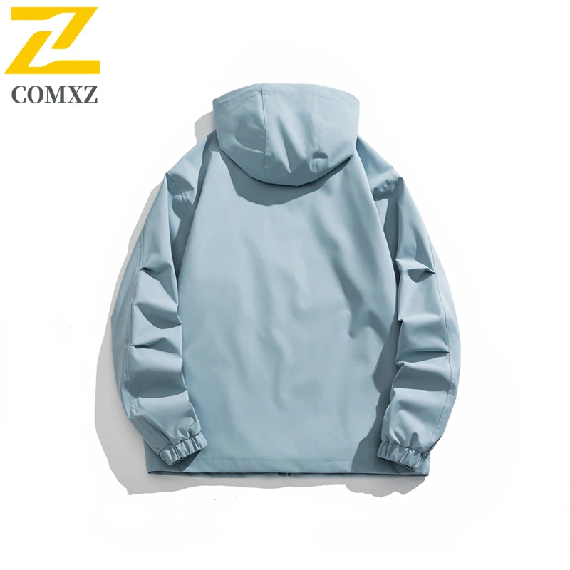 2025 New Spring and Autumn Jacket Men's Casual Fashion Waterproof Wear-resistant Windbreaker Jackets Casual Bicycle Hooded Coat