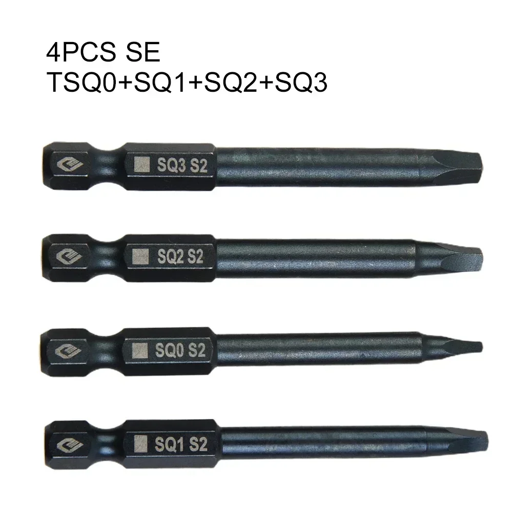 

Hand Tools Screwdriver Bits SQ2 1/4Inch 6.35mm Electric Screwdriver For Manual Locked Screws SQ1 Strong Magnetic