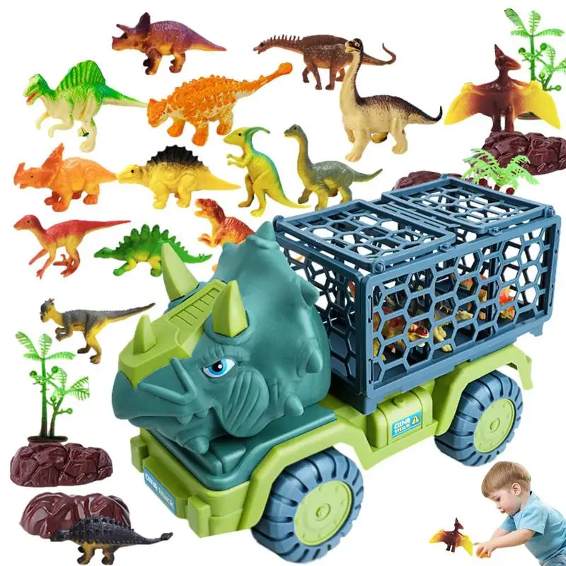 

Super Large Dinosaur Transport Vehicle Children's Toy Set Simulation Car Children's Boy's And Girl's Dinosaur Car Toy Set