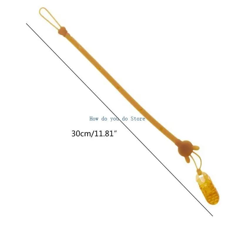 19QF الطفل هوة كليب سلسلة لهاية سيليكون حامل حبل لعبة التسنين الرضع حزام