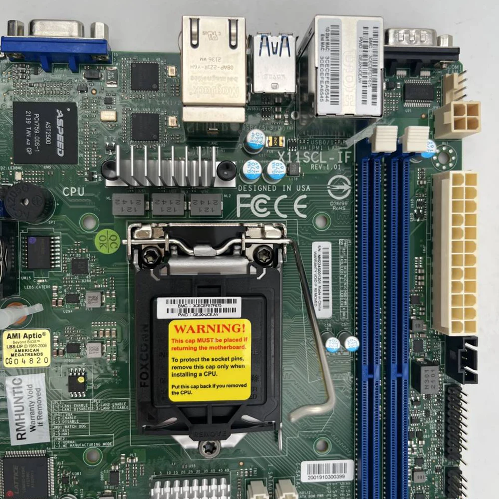 X11SCL-IF للوحة الأم لخادم Supermicro LGA1151Xeon E-2100/2200 معالج C242 #4