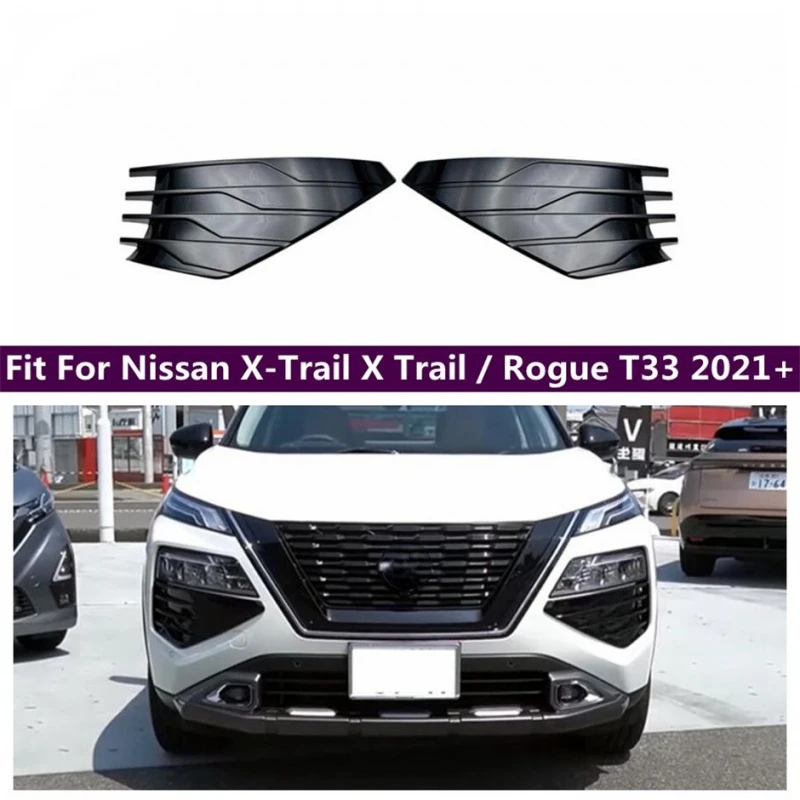 Car Front Center Radiator Grille Mouldings Cover Trim Fit For Nissan X-Trail X Trail / Rogue T33 2021 - 2023 Accessories Parts