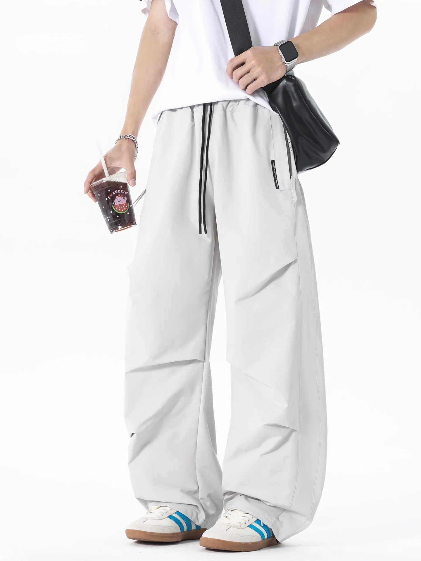 

American Sle Qui Dry Workwear Paratrooper Pants Men Summer Thin Functional Outdoor Waterproof Loose Tactical Pants