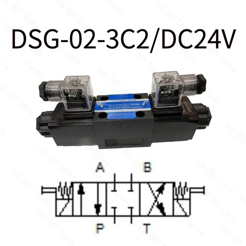 Hydraulic Solenoid Directional DSG-02-3C2 3C4 3C6 2B2 3C3 -DL Single Head Double Head Valve